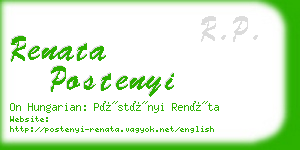 renata postenyi business card